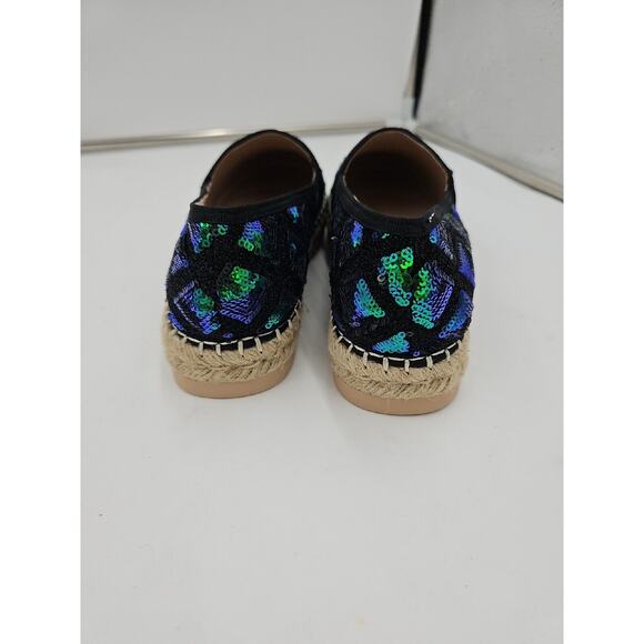 Jijixi Sequins Comfort Loafers Size 240 US 7.5 - Picture 3 of 5